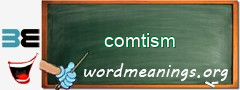 WordMeaning blackboard for comtism